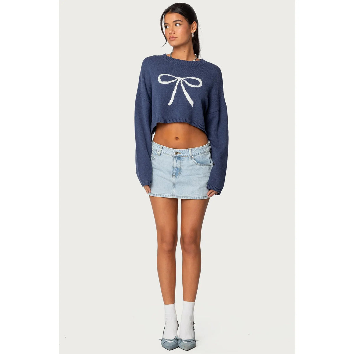 Chiara Denim Micro Skirt