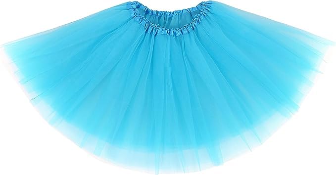 XINXIYAN Tutu for Girls Womens Skirt 5 Layers Mardi Gras Outfit Halloween Costume Dress Party Favor