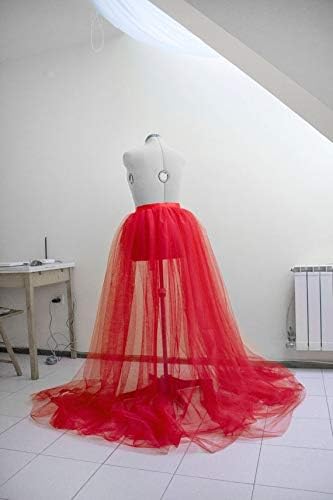 Women Tulle Tutu Long Skirts Wedding Party Cocktail Prom Bandage Mesh Maxi Dress