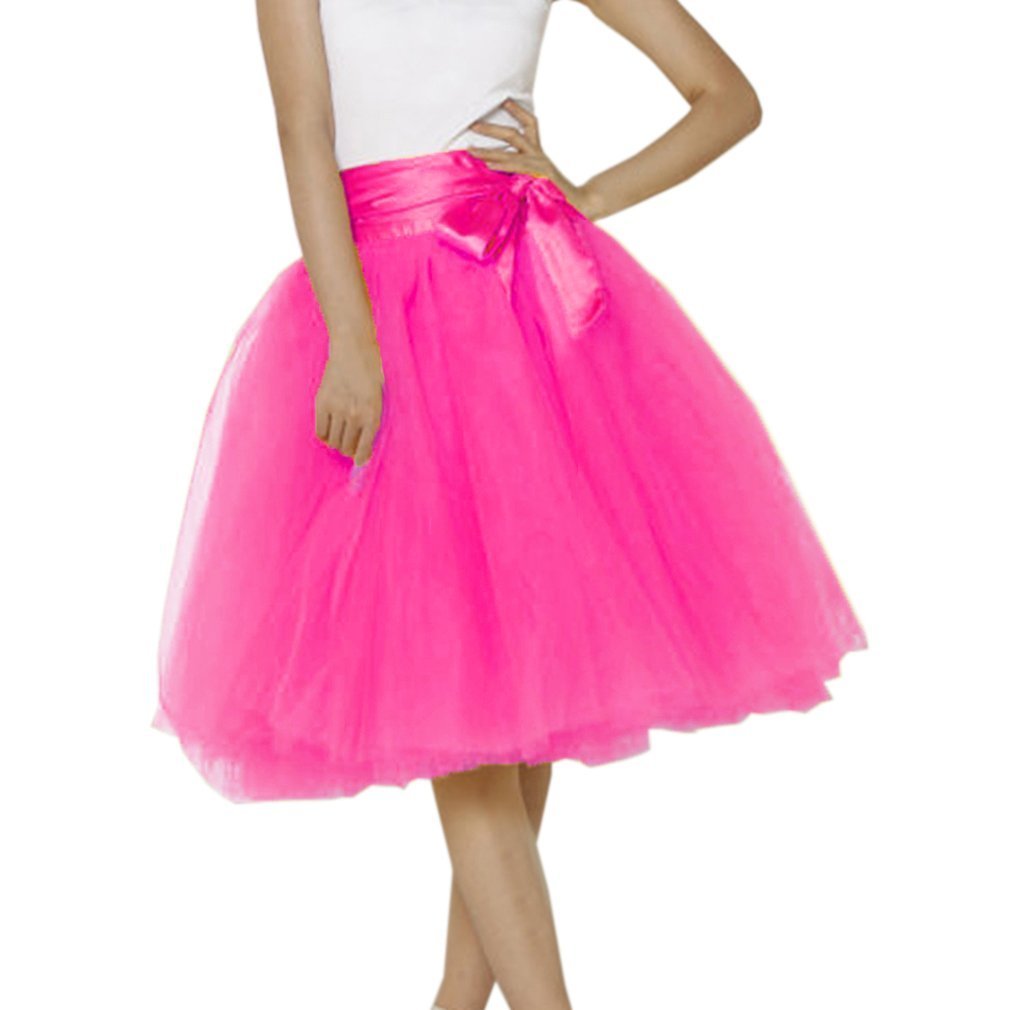 EllieHouse Womens Short Tutu Tulle Skirt with Sash PC06