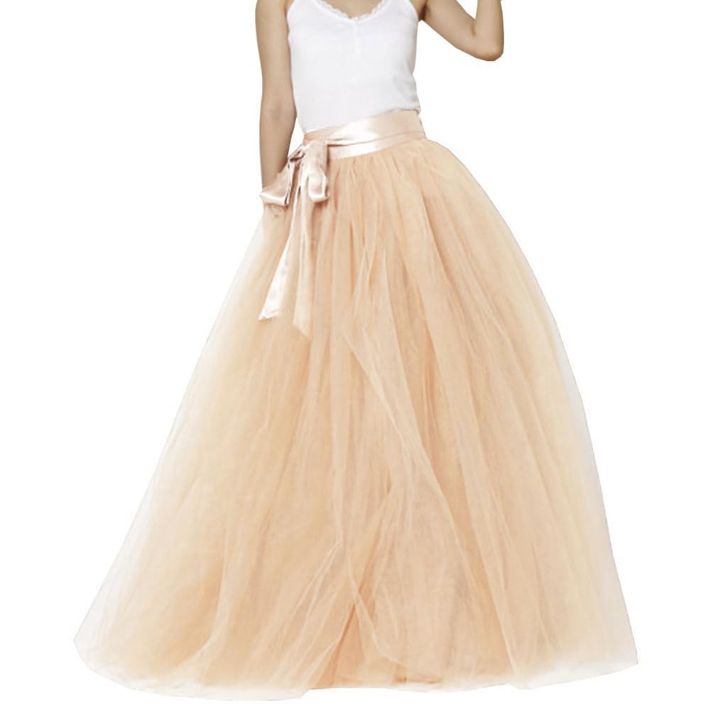 EllieHouse Womens Long Tutu Party Evening Tulle Skirt PC05