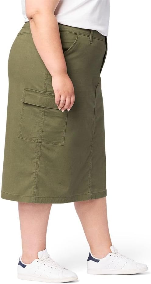 Levi Strauss Signature Gold Women's Everyday Cargo Midi Skirt (Available in Plus)