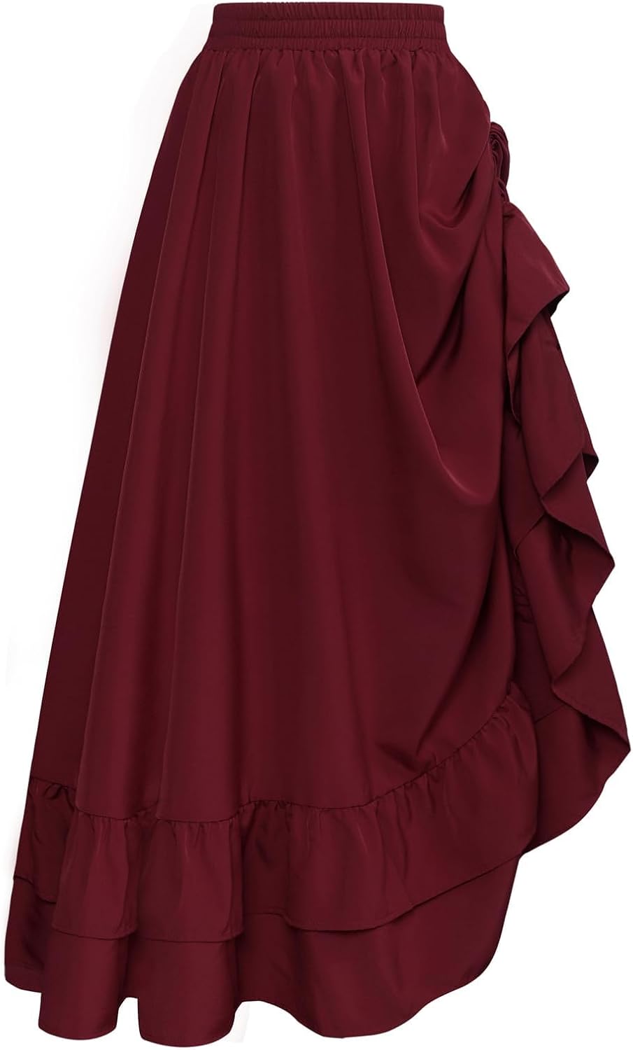 Scarlet Darkness Maxi Skirts for Women Renaissance Pirate Long Skirt