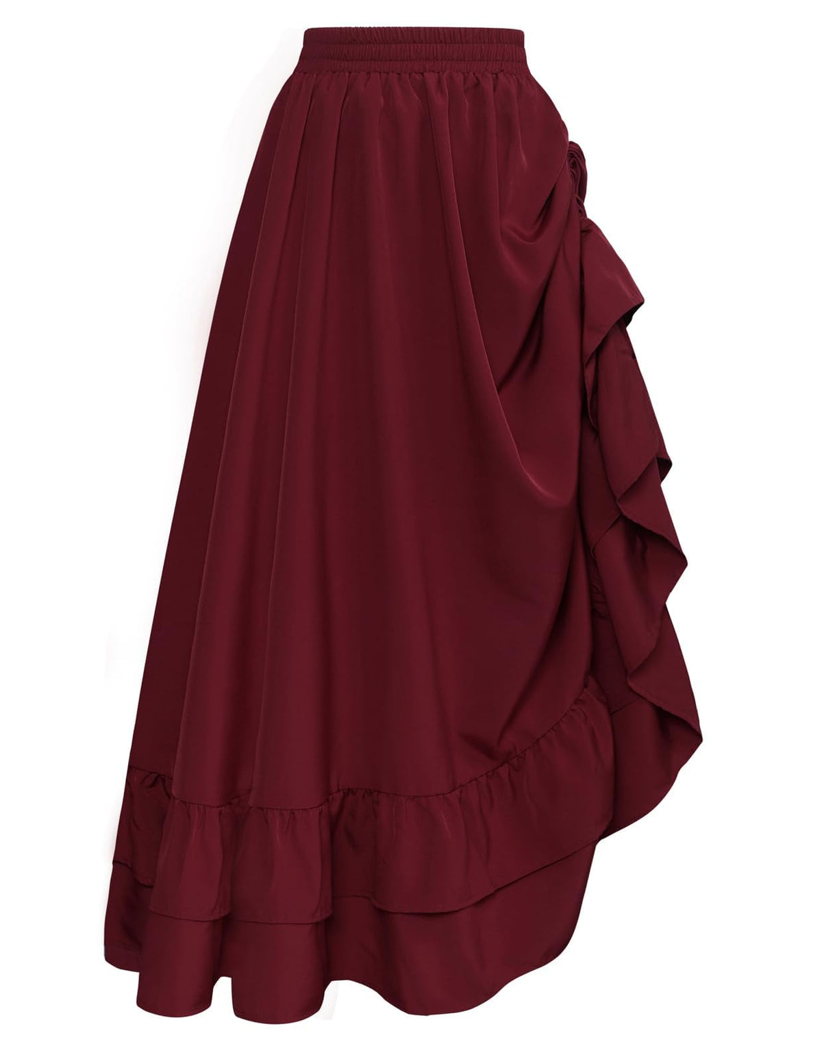 Scarlet Darkness Maxi Skirts for Women Renaissance Pirate Long Skirt