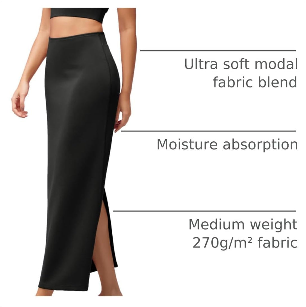 ODODOS Modal Soft Maxi Skirt for Women, Back Slit High Waist Casual Long Pencil Skirts