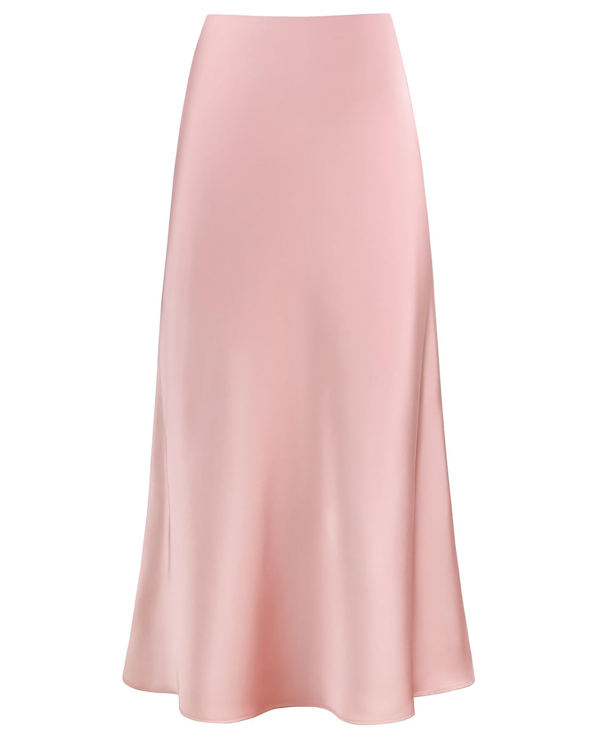 Outoshe Women's Satin High Waisted Maxi Skirts A Line Silk Long Skirt