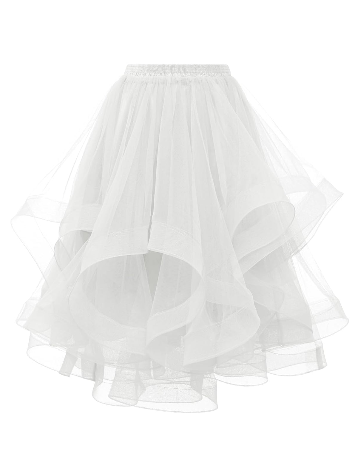 DRESSTELLS Tulle Skirts for Women, Long Puffy Layered Tutu Skirt