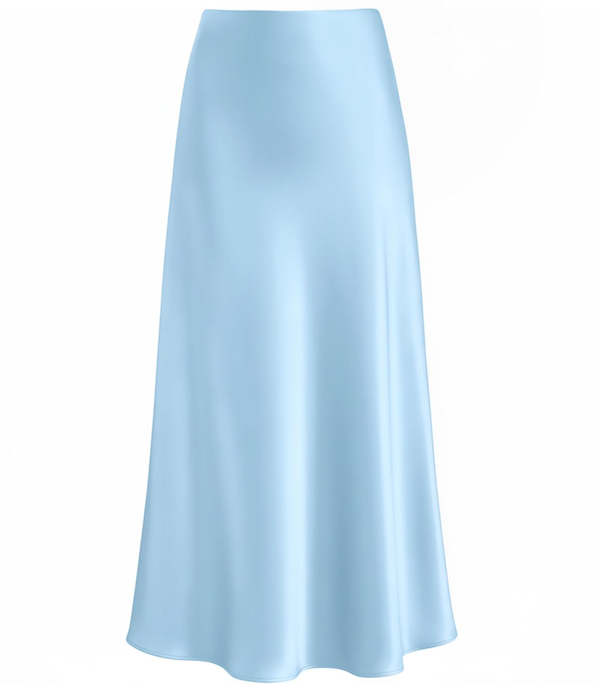 Outoshe Women's Satin High Waisted Maxi Skirts A Line Silk Long Skirt