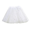 Little Girls Stars Sequins Tutu Skirt Princess Ballet Dance Dress for 0-6 Y Sparkle Elastic 3 Layered Tulle Tutu Skirt