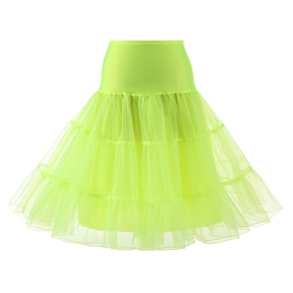 Women's 50s Vintage Petticoat Half Slip Tutu Underskirt 25.59" Crinoline Rockabilly