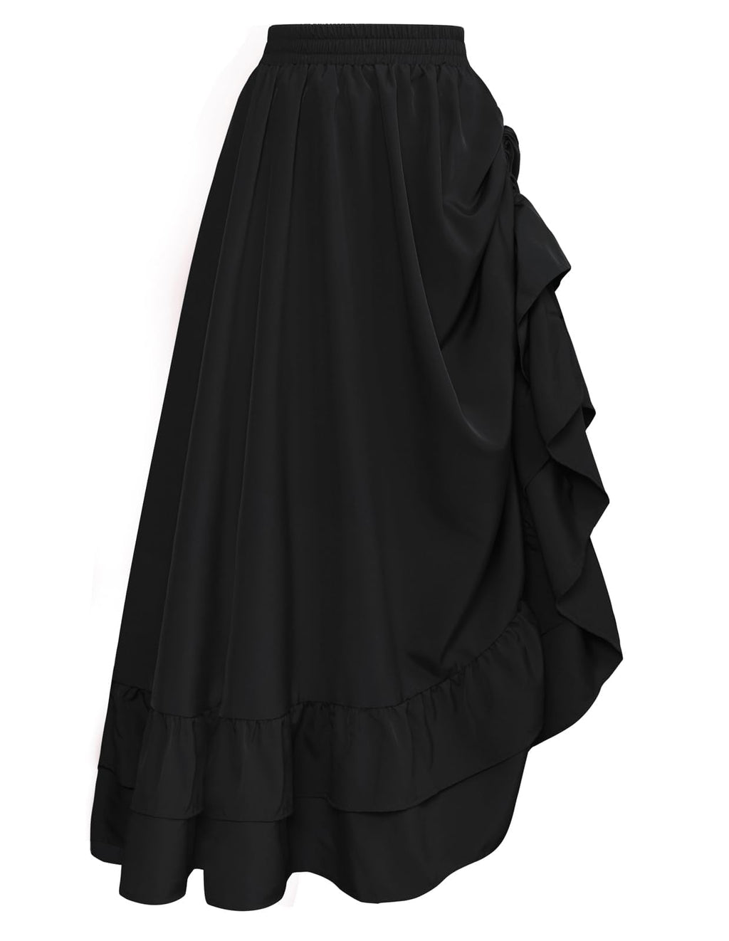Scarlet Darkness Maxi Skirts for Women Renaissance Pirate Long Skirt