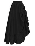 Scarlet Darkness Maxi Skirts for Women Renaissance Pirate Long Skirt