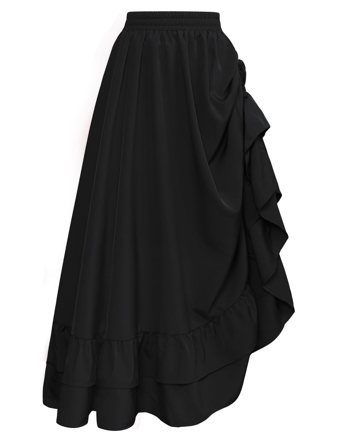 Scarlet Darkness Maxi Skirts for Women Renaissance Pirate Long Skirt