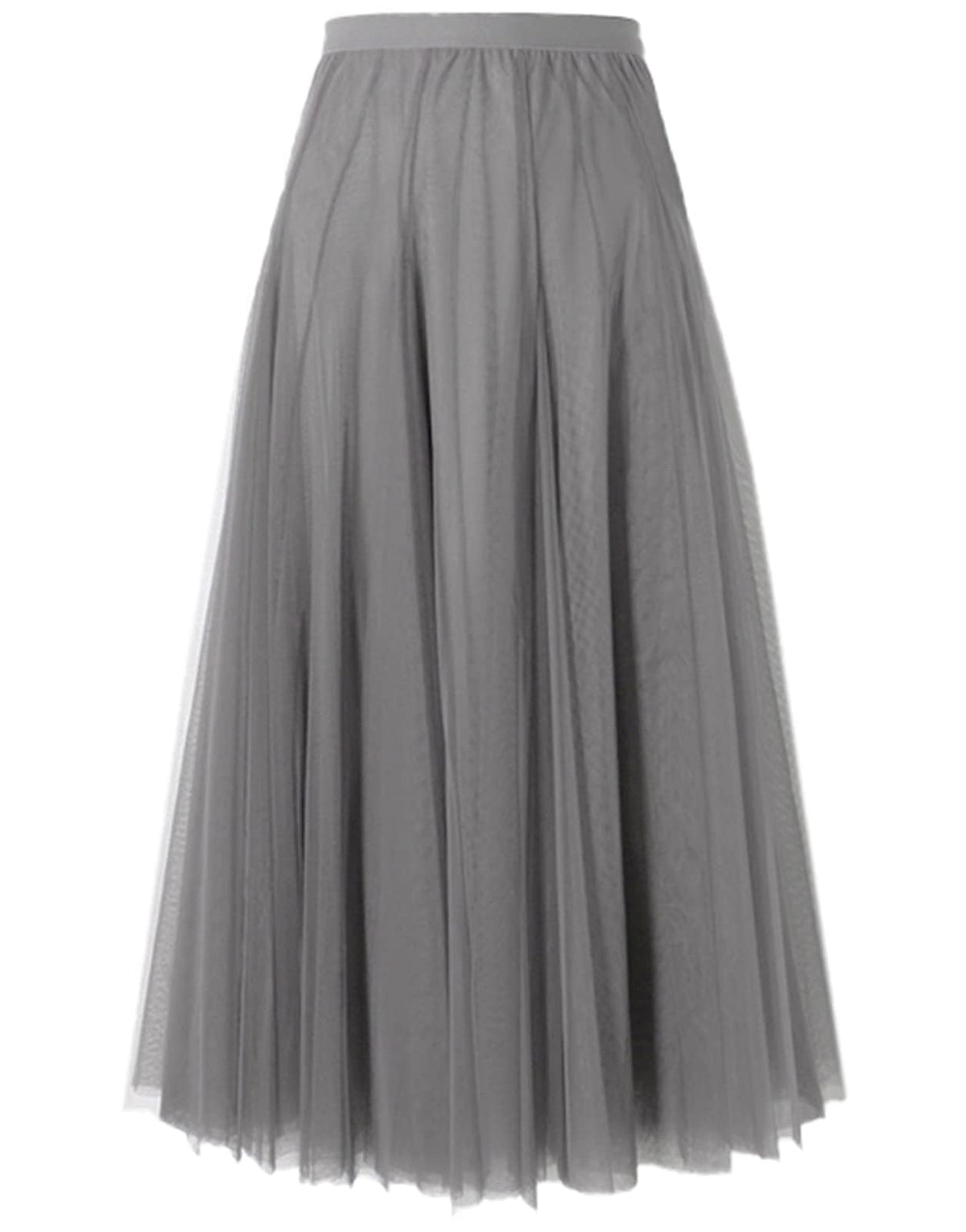 SANGTREE Women's Maxi Tulle Skirts A-Line Layered Long Mesh Flowy Skirt