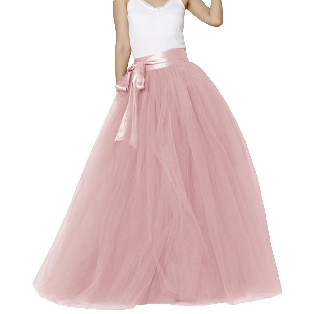 EllieHouse Womens Long Tutu Party Evening Tulle Skirt PC05