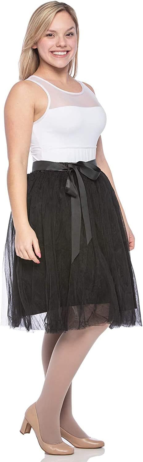 Dancina Women A-Line Tulle Skirt Tutu Knee Length
