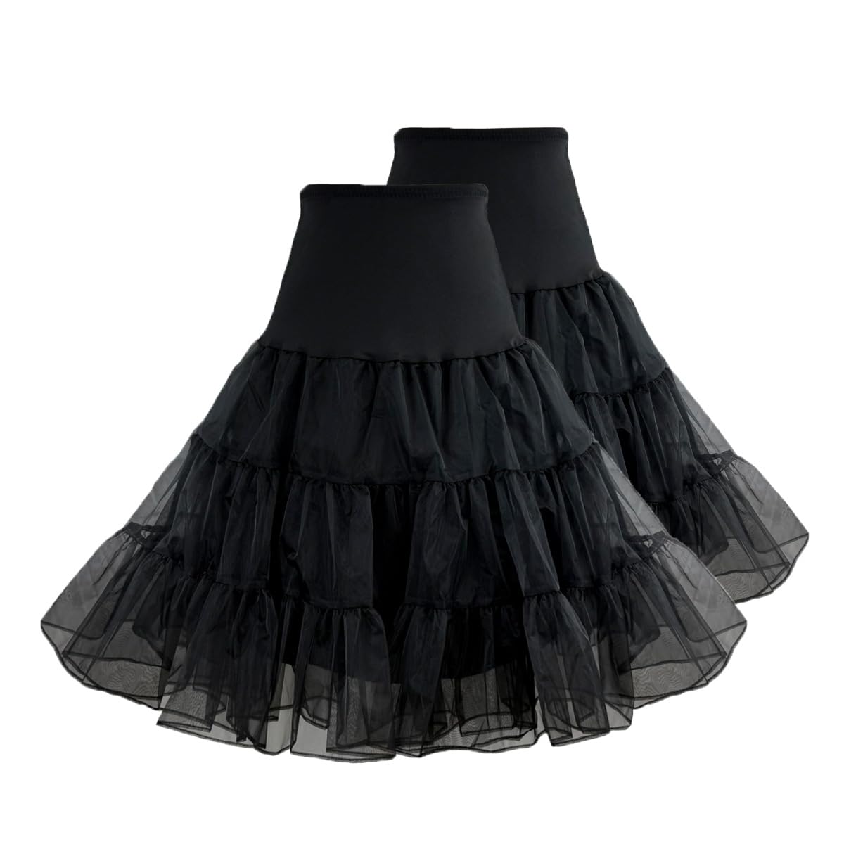 1950s Women's Vintage Petticoat Knee-Length Tulle Skirt Crinoline Half Slip.