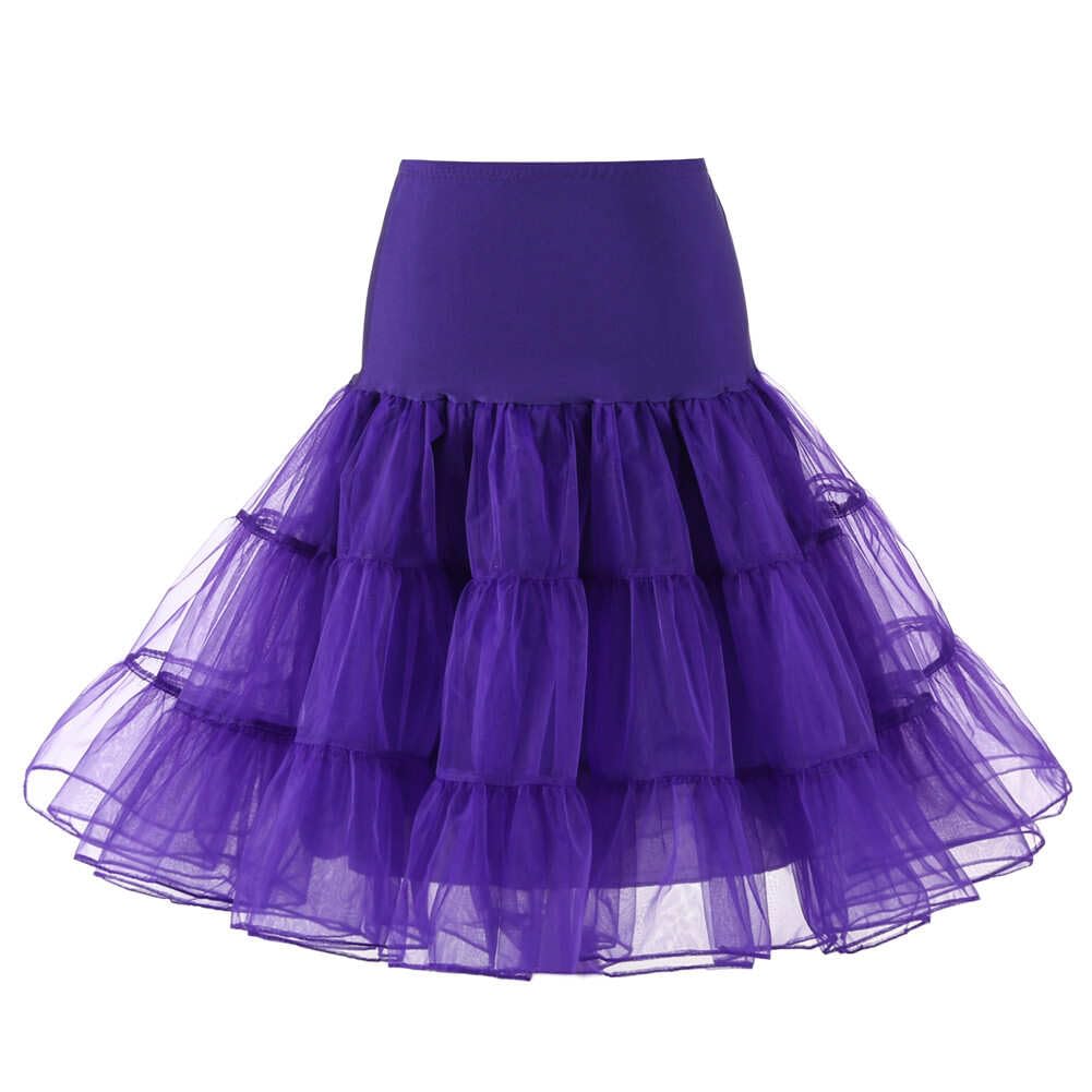 Women's 50s Vintage Petticoat Half Slip Tutu Underskirt 25.59" Crinoline Rockabilly