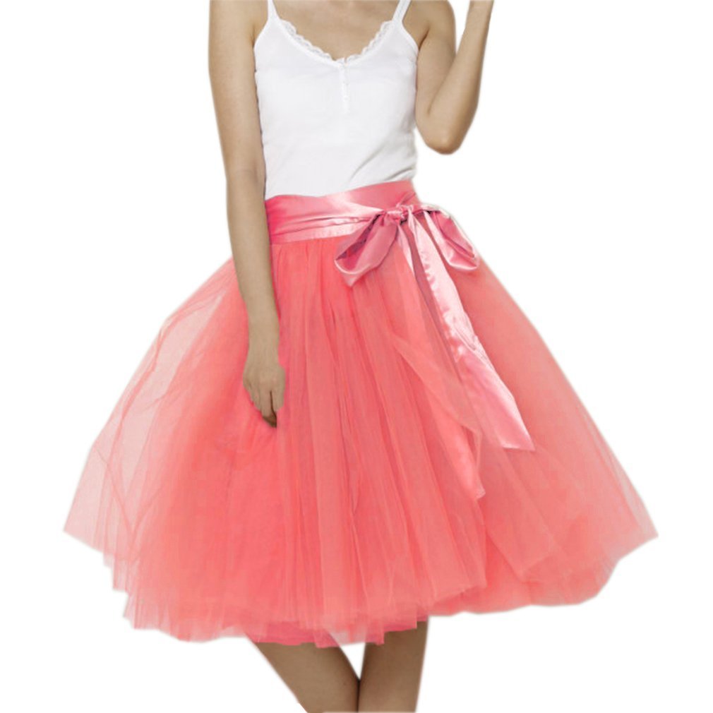 EllieHouse Womens Short Tutu Tulle Skirt with Sash PC06