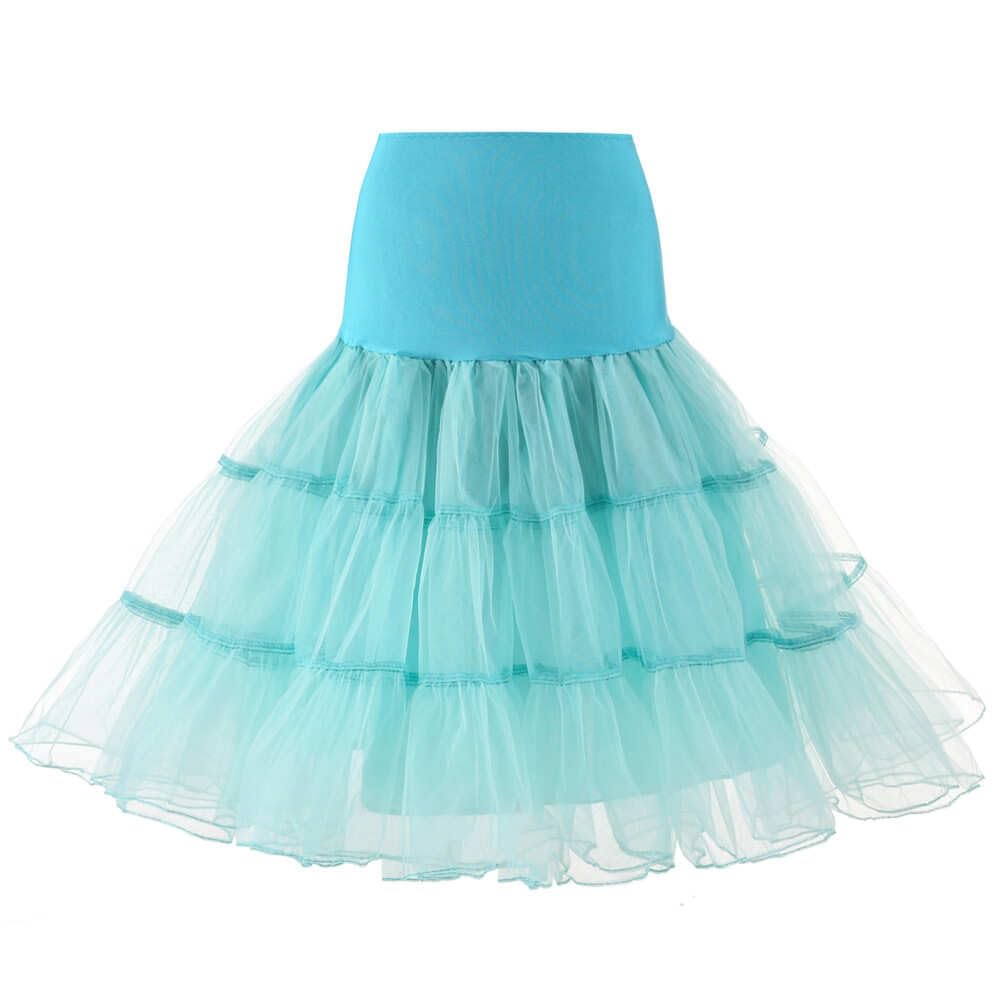 Women's 50s Vintage Petticoat Half Slip Tutu Underskirt 25.59" Crinoline Rockabilly
