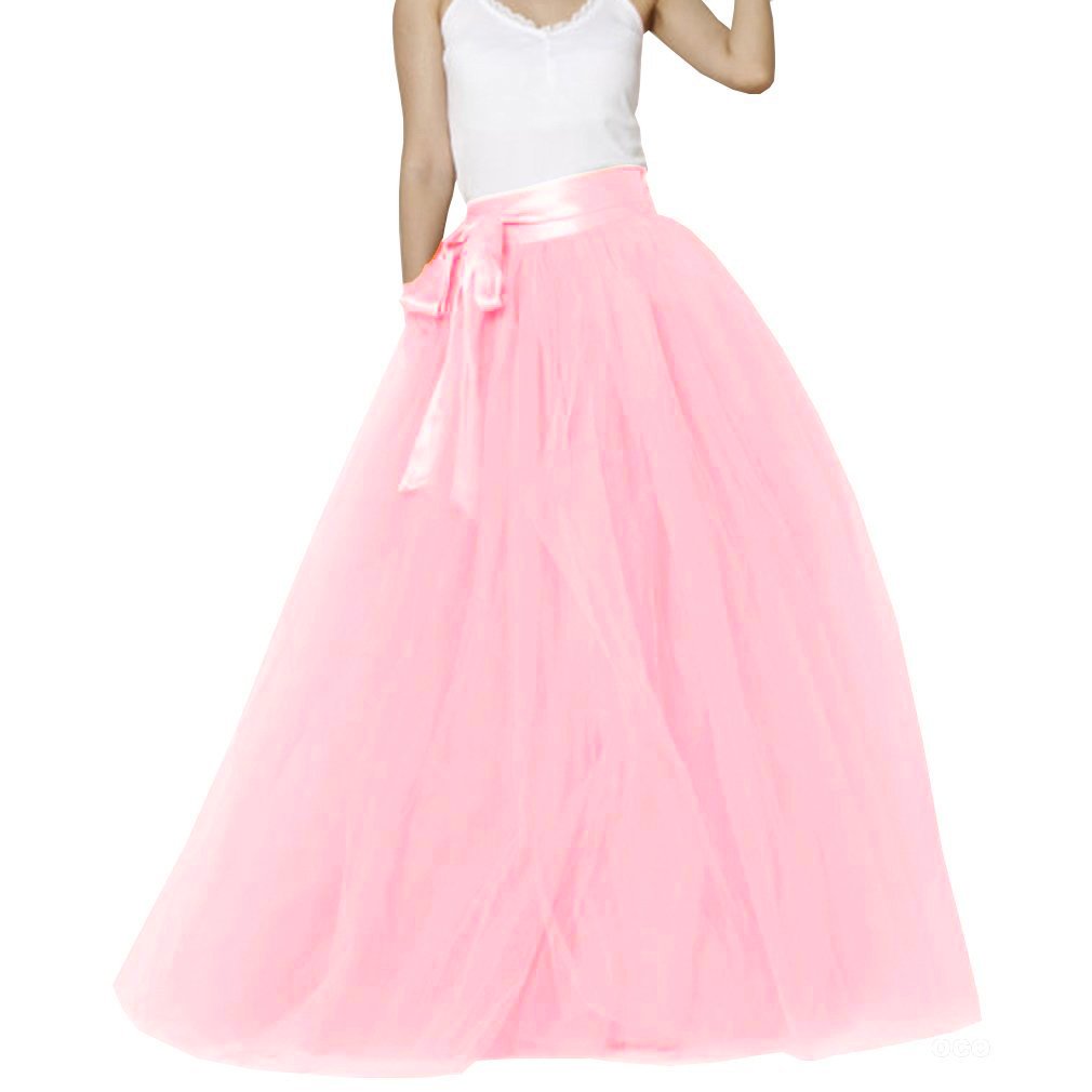 EllieHouse Womens Long Tutu Party Evening Tulle Skirt PC05