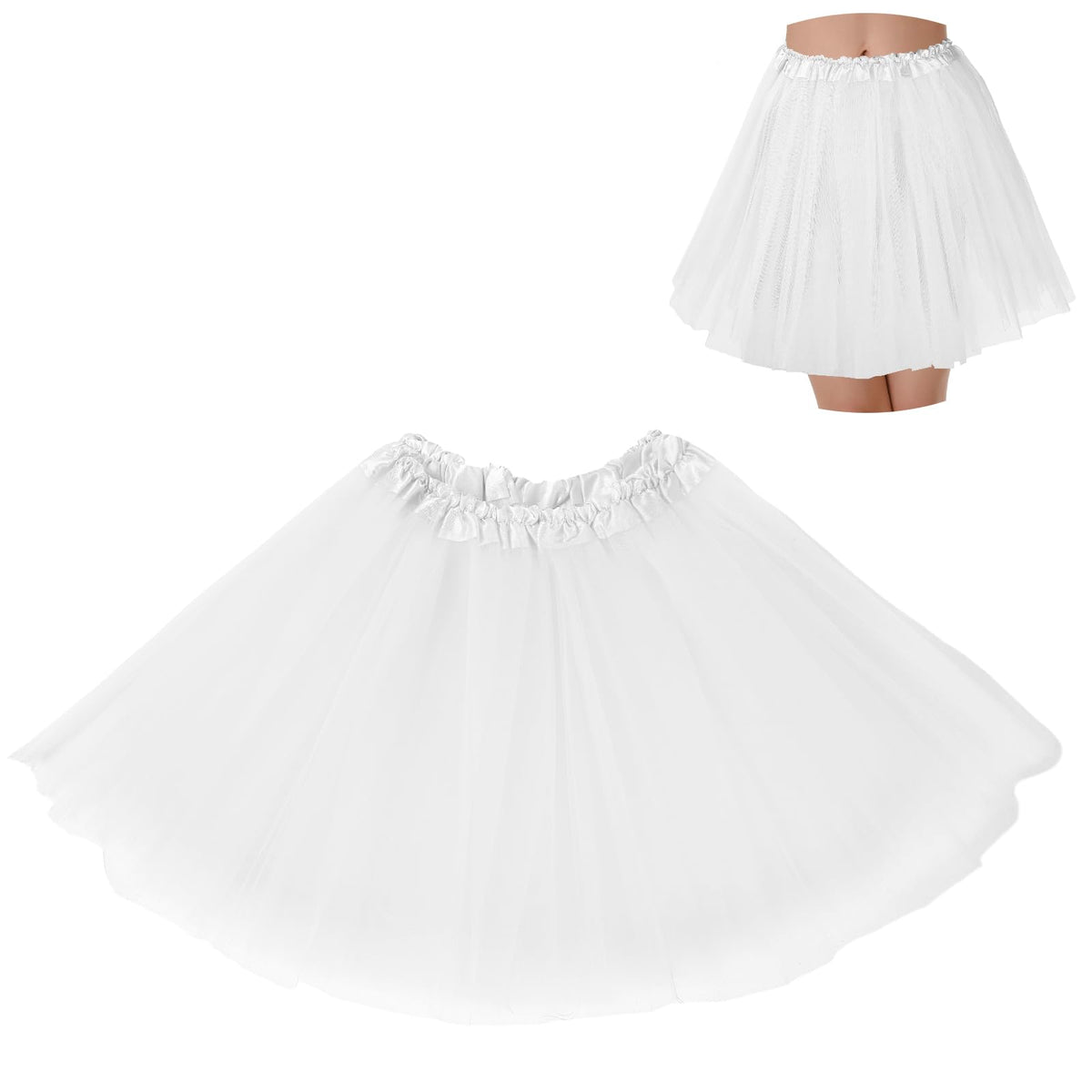 Tutus for Women Adult Tutu Tulle Skirts Costumes for Women 3 Layered Womens Tutu Skirts for Girls Teens Halloween Ballet