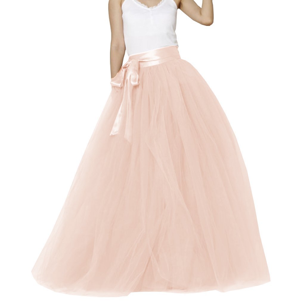 EllieHouse Womens Long Tutu Party Evening Tulle Skirt PC05