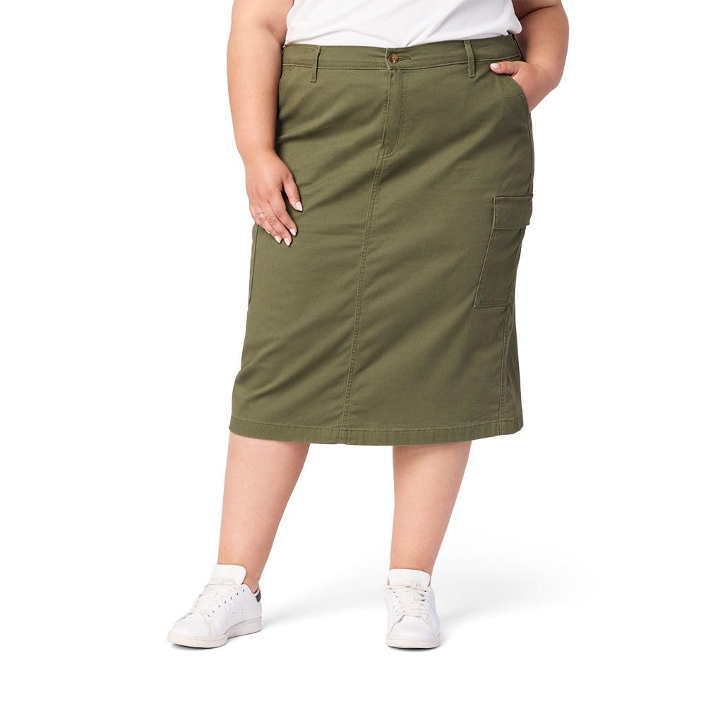 Levi Strauss Signature Gold Women's Everyday Cargo Midi Skirt (Available in Plus)