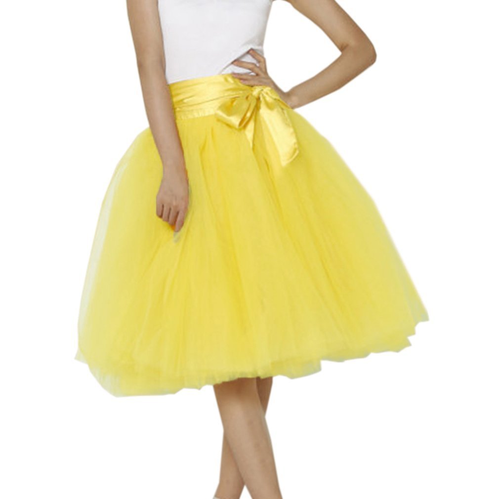 EllieHouse Womens Short Tutu Tulle Skirt with Sash PC06