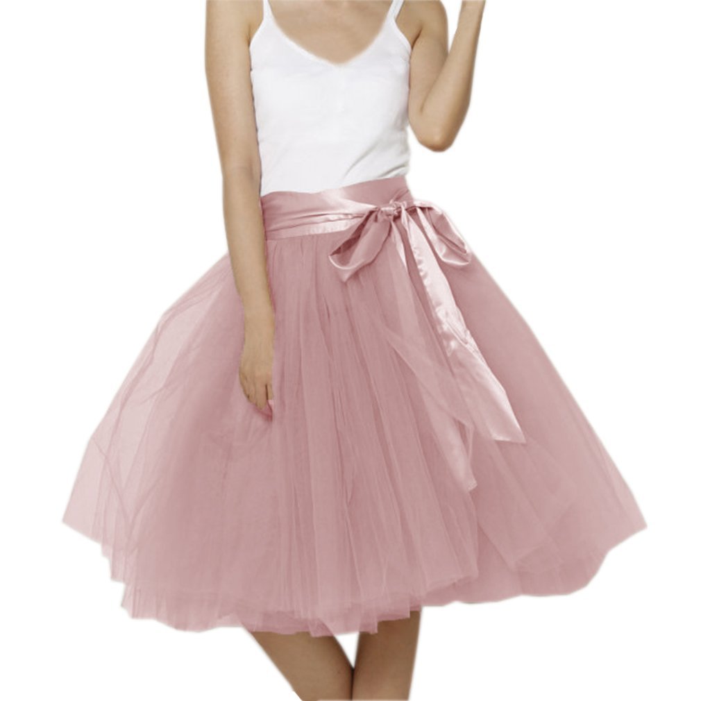 EllieHouse Womens Short Tutu Tulle Skirt with Sash PC06