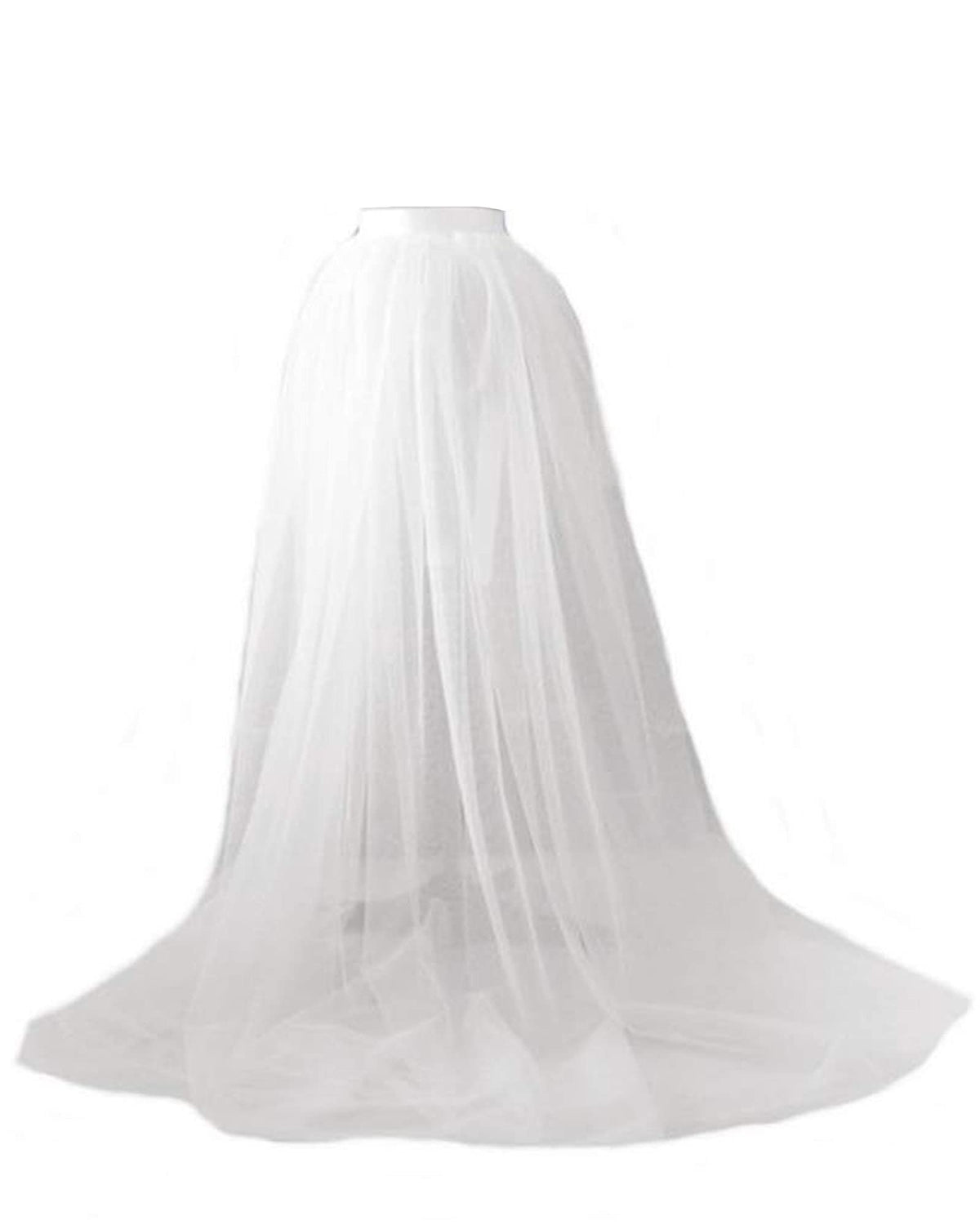 Women Tulle Tutu Long Skirts Wedding Party Cocktail Prom Bandage Mesh Maxi Dress Overskirt Overlay Long Bridal