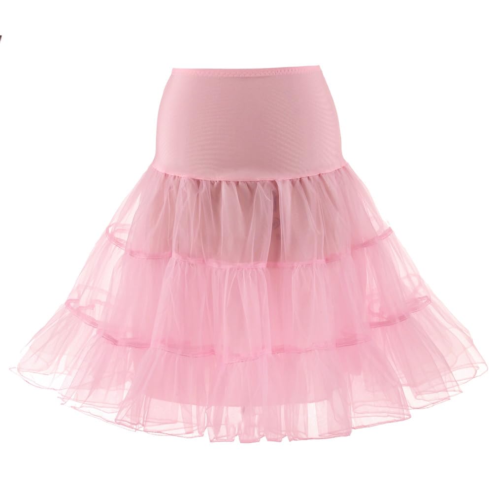 Women's 50s Vintage Petticoat Half Slip Tutu Underskirt 25.59" Crinoline Rockabilly