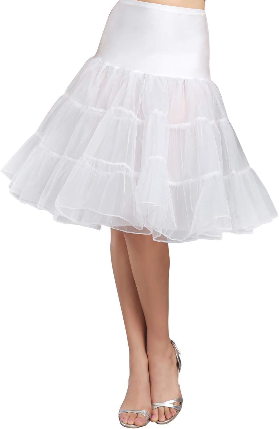 Women's 50s Vintage Petticoat Half Slip Tutu Underskirt 25.59" Crinoline Rockabilly