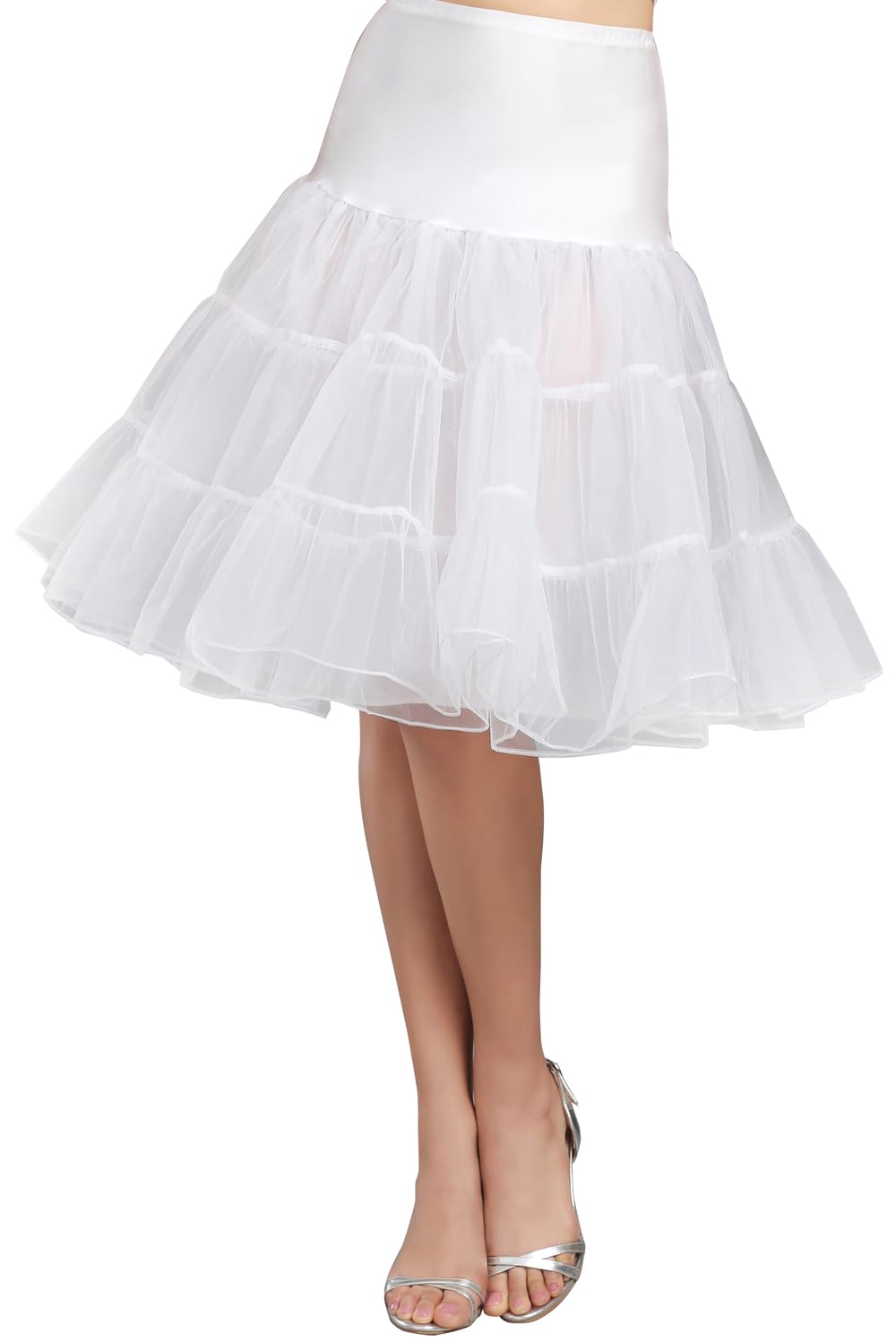 Women's 50s Vintage Petticoat Half Slip Tutu Underskirt 25.59" Crinoline Rockabilly