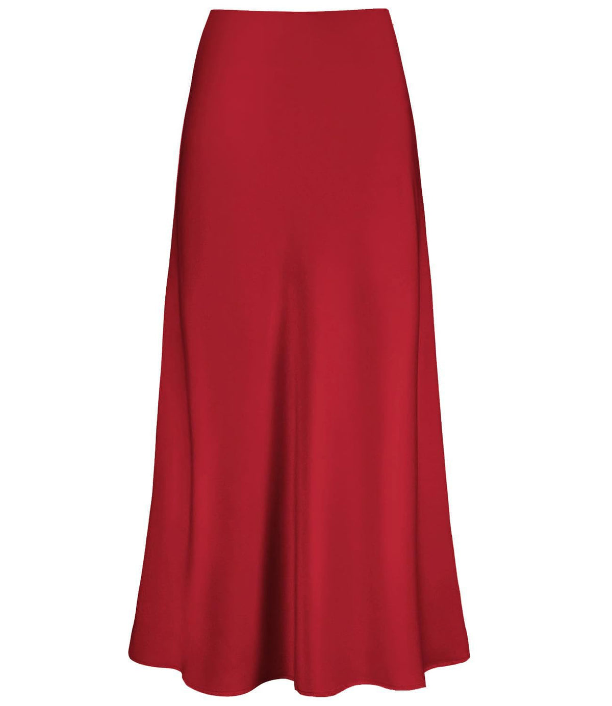 Outoshe Women's Satin High Waisted Maxi Skirts A Line Silk Long Skirt