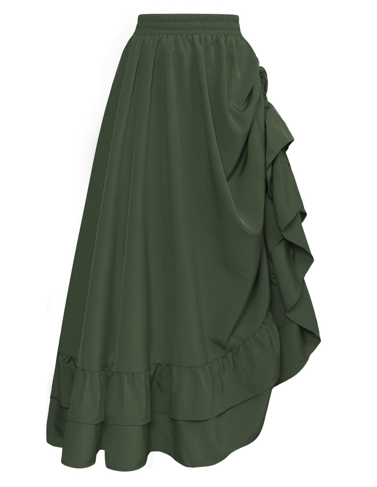 Scarlet Darkness Maxi Skirts for Women Renaissance Pirate Long Skirt