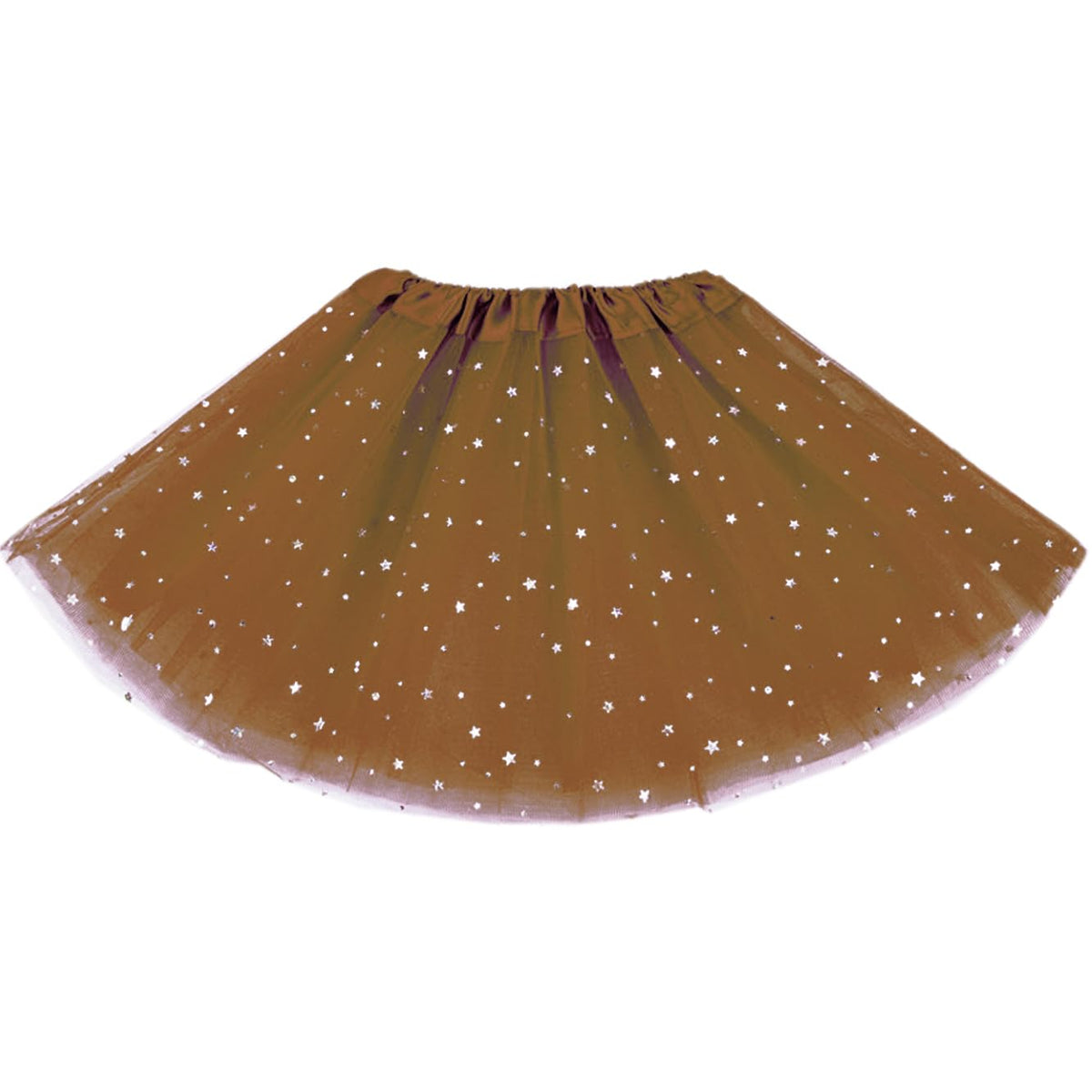 Little Girls Stars Sequins Tutu Skirt Princess Ballet Dance Dress for 0-6 Y Sparkle Elastic 3 Layered Tulle Tutu Skirt