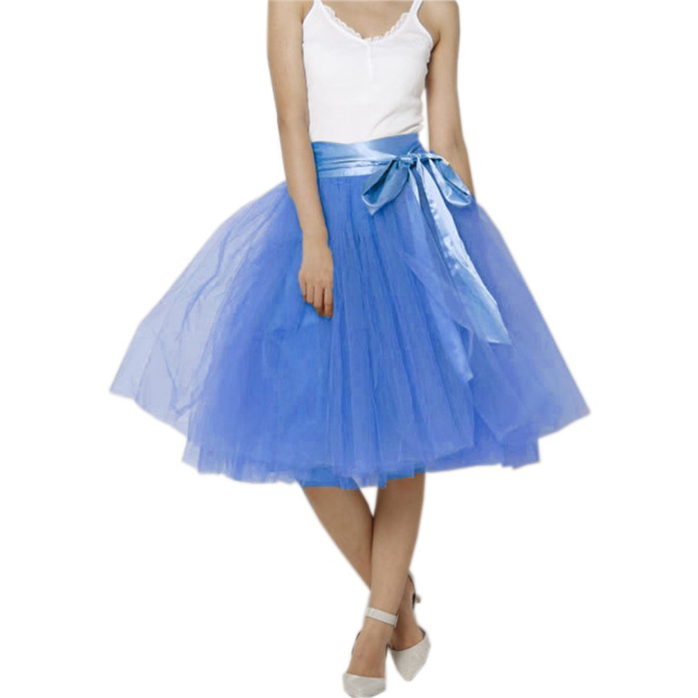 EllieHouse Womens Short Tutu Tulle Skirt with Sash PC06