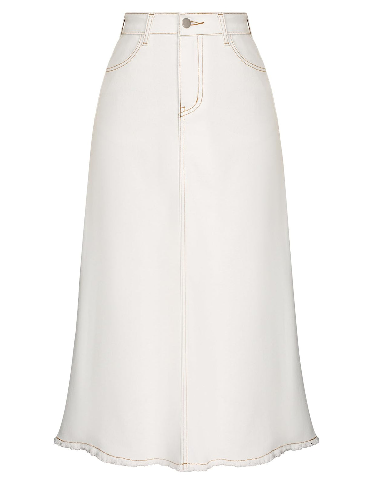 Belle Poque Long Frayed Skirt Jean Skirts for Women Denim