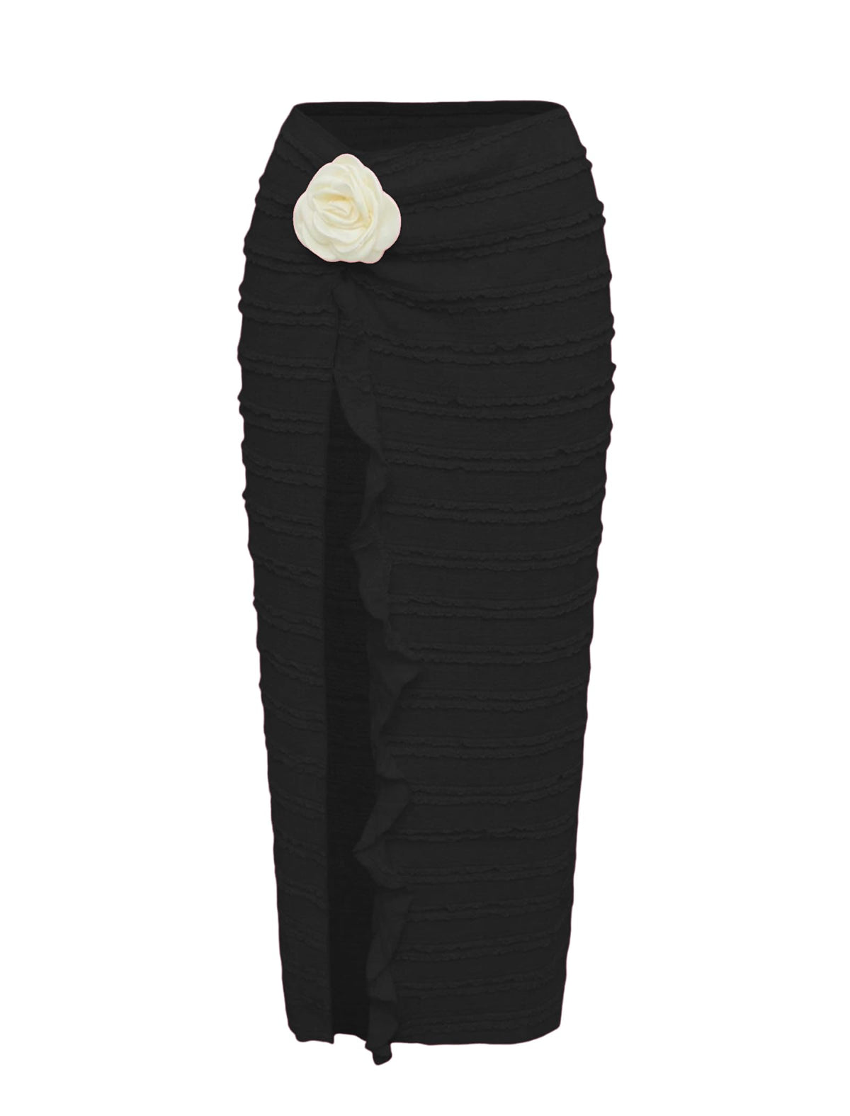 ZAFUL Split to Thigh Swimsuit Coverup for Women Semi-Sheer Maxi Skirt