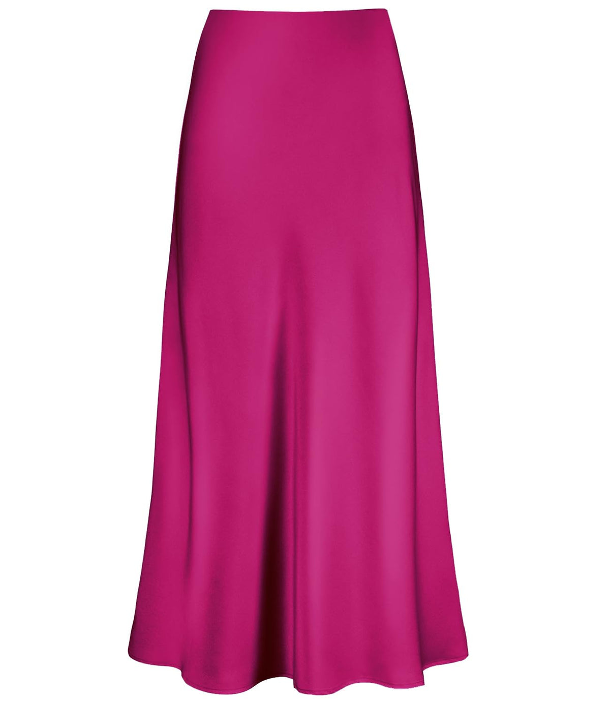 Outoshe Women's Satin High Waisted Maxi Skirts A Line Silk Long Skirt