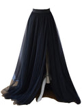 EllieHouse Adult Split Long Floor Prom Party Evening Tulle Skirt P61