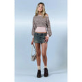 Pacsun Women's Piper Medium Blue Back Pocket Low Rise Jean Micro Skirt - Multicolor