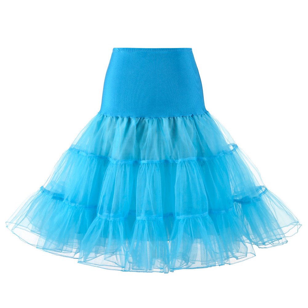 Women's 50s Vintage Petticoat Half Slip Tutu Underskirt 25.59" Crinoline Rockabilly
