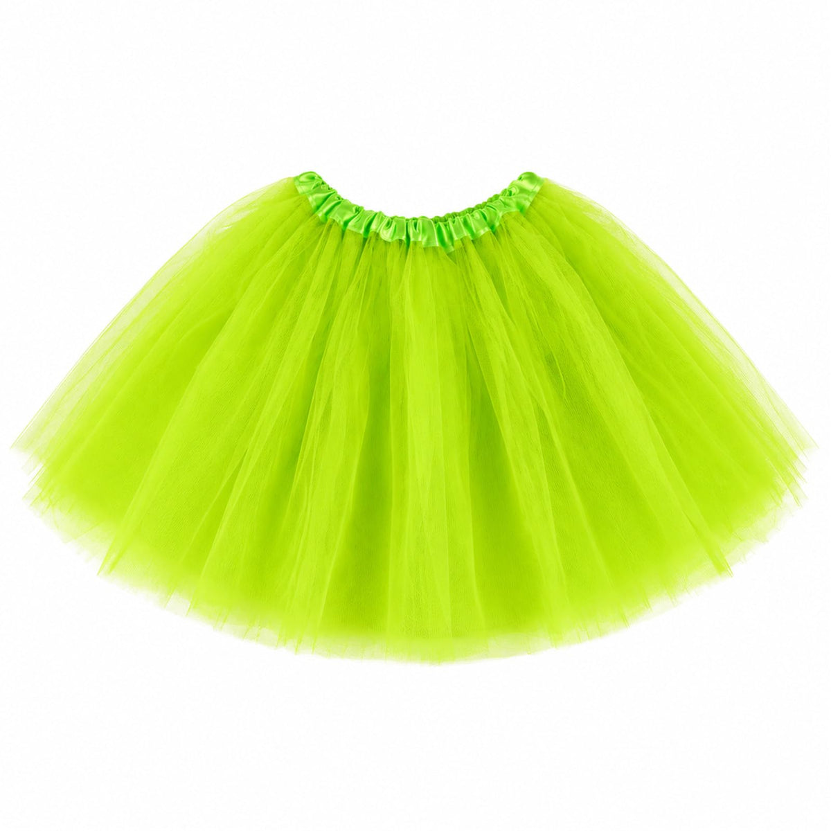 Tutu Skirts for Women Adults 5 Layers Fluffy Elastic Tulle Skirt Halloween 80s Running Party Dance Costume
