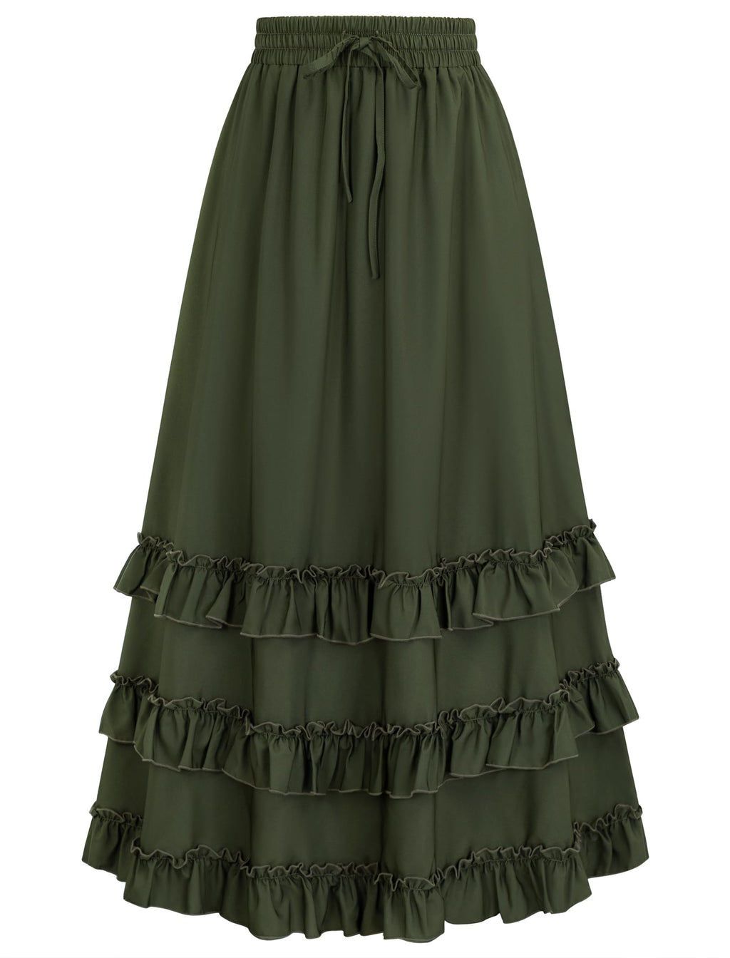 Arolina Women's Maxi Skirts Fall Flowy Ruffle Tiered Long Renaissance Skirt