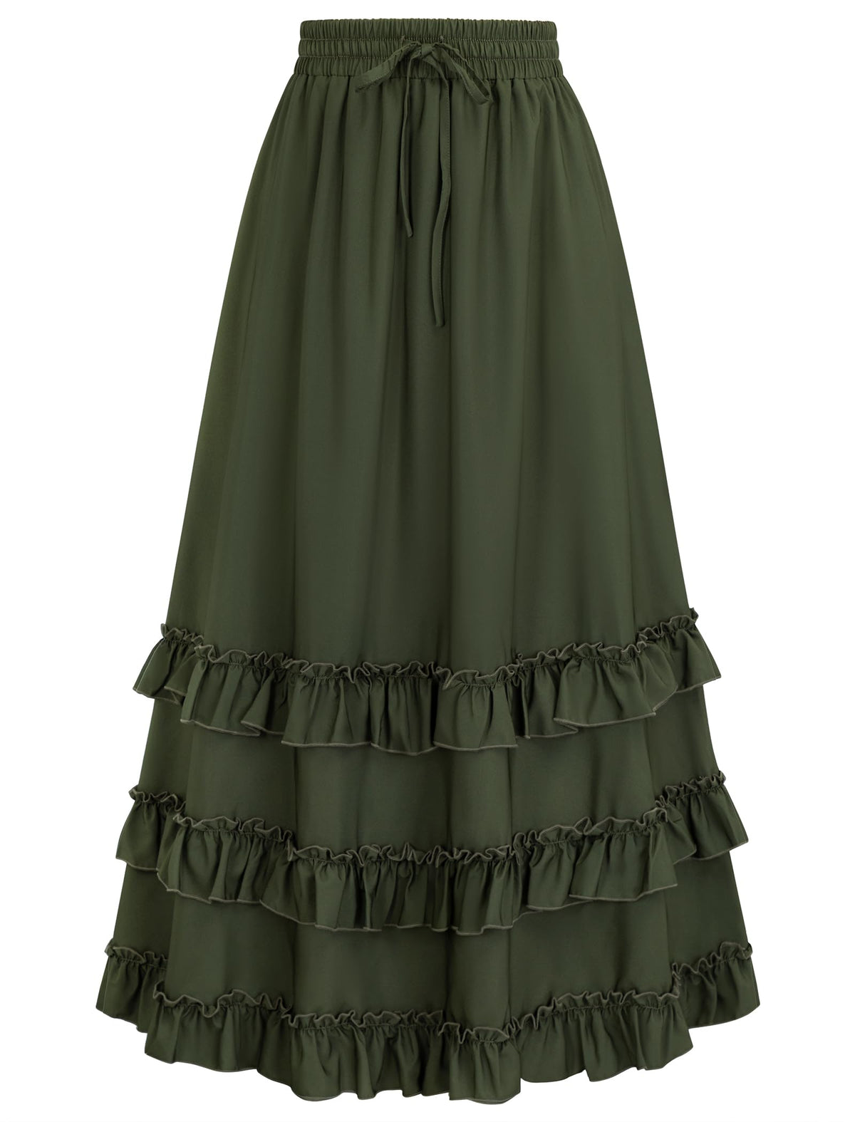 Arolina Women's Maxi Skirts Fall Flowy Ruffle Tiered Long Renaissance Skirt