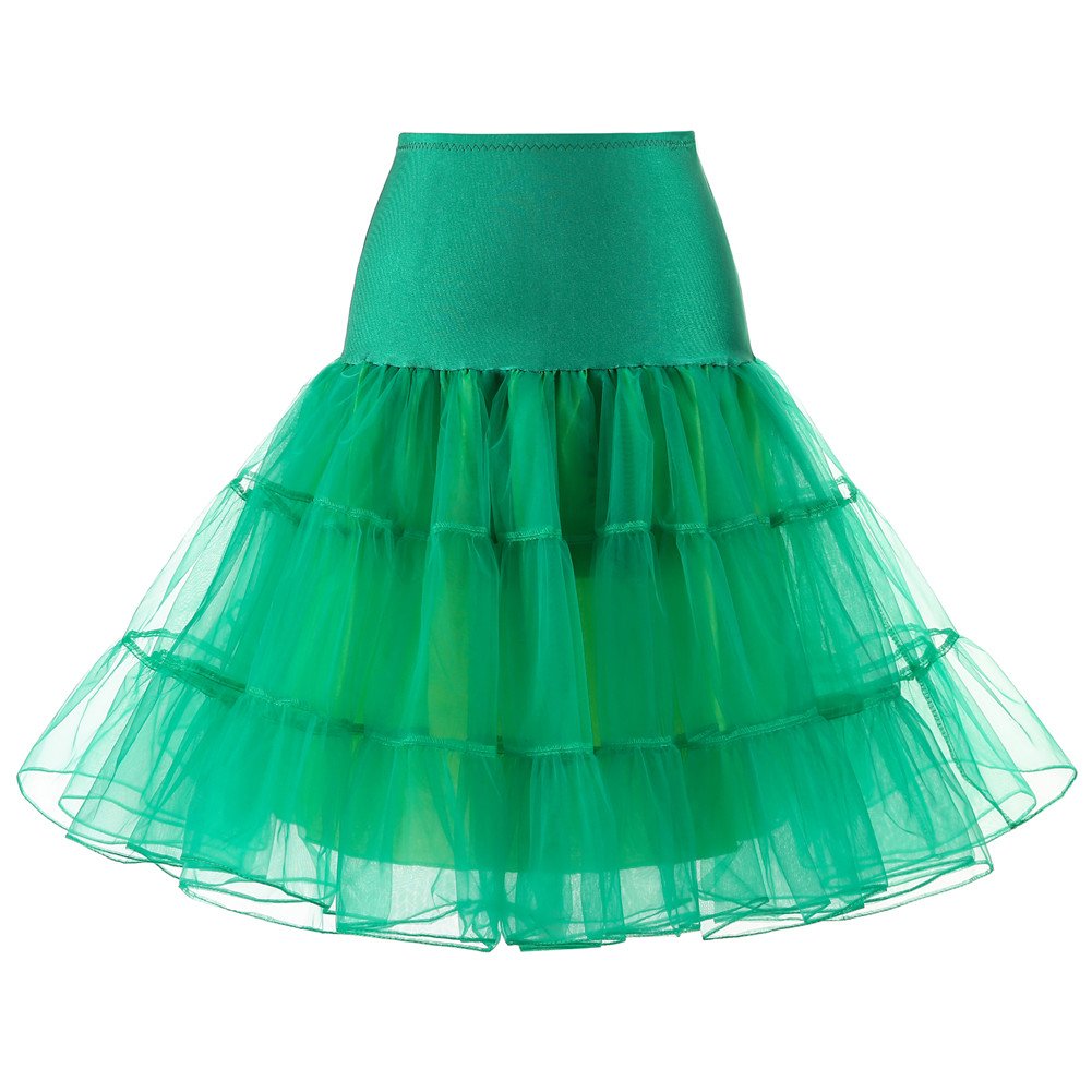 Women's 50s Vintage Petticoat Half Slip Tutu Underskirt 25.59" Crinoline Rockabilly