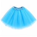 Tutu Skirts for Women Adults 5 Layers Fluffy Elastic Tulle Skirt Halloween 80s Running Party Dance Costume