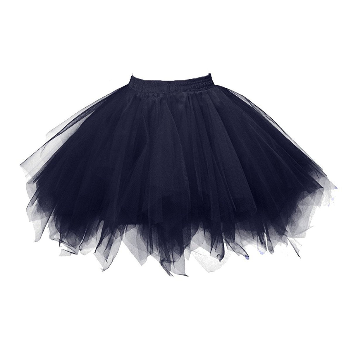 Honeystore Women's Short Vintage Ballet Bubble Puffy Tutu Petticoat Skirt